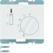 K.1 Room temperature controller 24V with NO contact, central element and snow-white switch