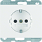 K.1 SCHUKO socket white