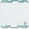 K.1 SCHUKO socket with a cover with shutters, white