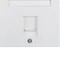 K.1 Single front plate with a dust-protecting slider, white