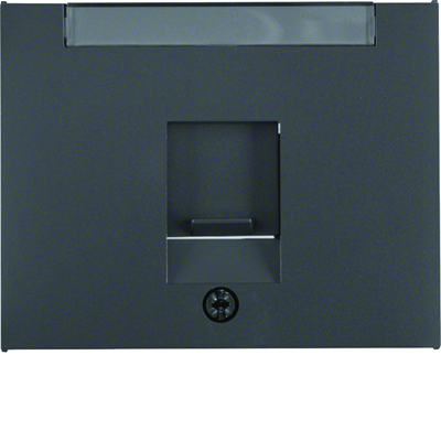 K.1 Single front plate with a slider protecting against dust, anthracite