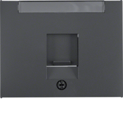 K.1 Single front plate with a slider protecting against dust, anthracite
