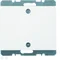 K.1 Tapa con placa frontal y montaje con tornillos, blanca