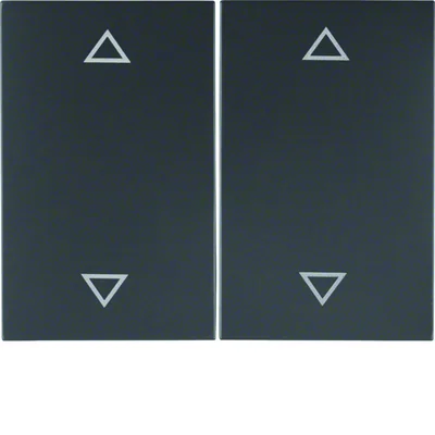 K.1 Touches avec une surimpression du symbole "flèche", laqué mat anthracite