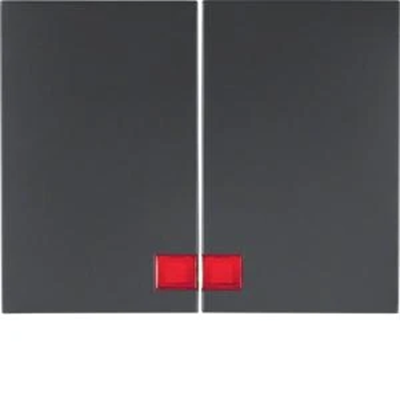 K.1 Touches de verre rouge mat anthracite