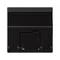K45 1x carte RJ avec couvercle diagonal, pour adaptateurs MD, gris graphite