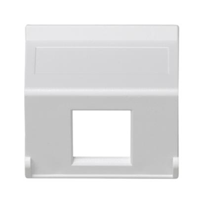 K45 1x carte RJ sans blindage, diagonale, pour adaptateurs MD, blanc pur