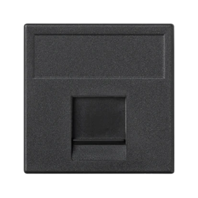 K45 1x RJ board with PANDUIT cover gray graphite