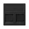 K45 2x RJ board with INFRA+ cover gray graphite