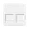 K45 2x RJ board with ITT CANNON cover pure white