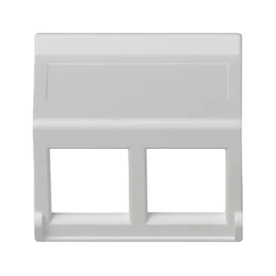 K45 2x Tegola RJ senza coperture, inclinata, bianco puro