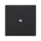 K45 45x45 Tasto dell'interruttore normalmente aperto con retroilluminazione, colore grigio grafite