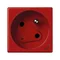 K45 DATA-Buchse mit Schlüssel und Erdung 16A, 230V mit roter Betriebsanzeige