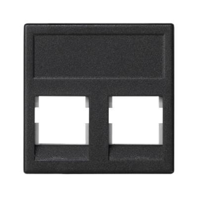 K45 Data communication board 2xRJ without covers 3M Volition OCK gray graphite