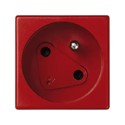 K45 DATA socket with a key and grounding 16A, 230V quick connectors red