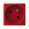 K45 DATA socket with a key and grounding 16A, 230V quick connectors red
