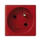 K45 DATA socket with a key and grounding 16A, 230V quick connectors red