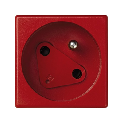 K45 DATA socket with a key and grounding 16A, 230V quick connectors red