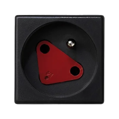 K45 DATA socket with key and grounding 16A, 230V quick connectors graphite gray