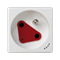K45 DATA socket with key and grounding 16A, 230V with power indicator pure white