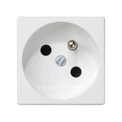 K45 grounded socket 16A, 230V, pure white