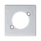 K45 Multimedia board for XLR sockets (NEUTRIK) aluminium