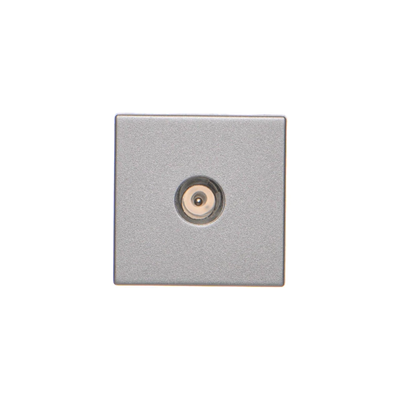 K45 Multimedia board with male TV socket 45x45mm + aluminum insert