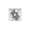 K45 Multimedia board with male TV socket 45x45mm + insert pure white