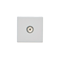 K45 Multimedia board with male TV socket 45x45mm + insert pure white