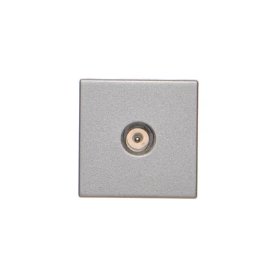 K45 Multimediální deska s TV zásuvkou samec 45x45mm + hliníková vložka