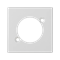 K45 plate for XLR sockets (NEUTRIK), pure white