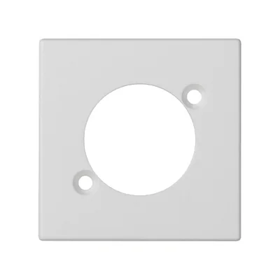 K45 plate for XLR sockets (NEUTRIK), pure white