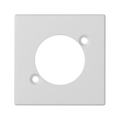 K45 plate for XLR sockets (NEUTRIK), pure white