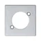 K45 Płytka multimedialna do gniazd XLR (NEUTRIK) aluminium