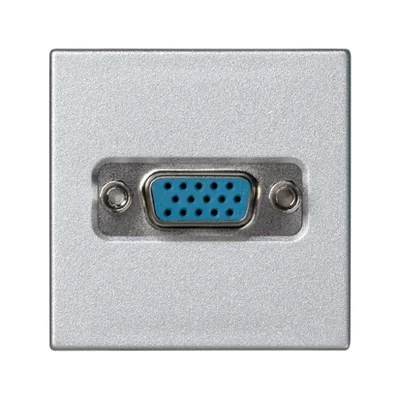 K45 Płytka ze złączem VGA (D-Sub 15) 45x45mm + wkład aluminium
