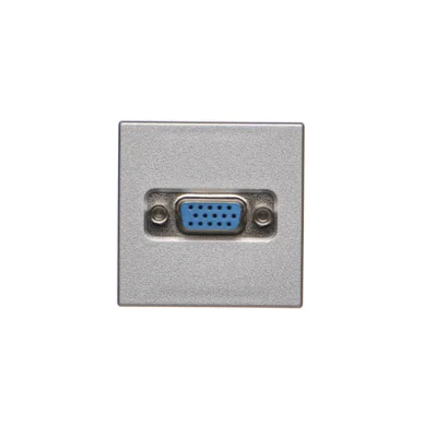 K45 Płytka ze złączem VGA (D-Sub 15) 45x45mm + wkład aluminium