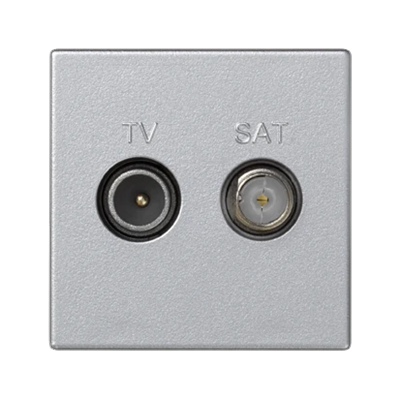 K45 TV-SAT socket 5-2400 MHz 2dB, aluminum