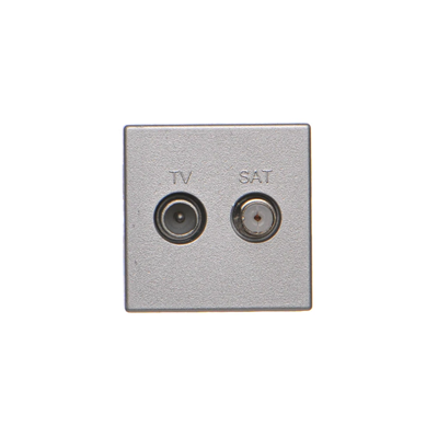 K45 TV-SAT socket 5-2400 MHz 2dB, aluminum