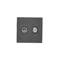 K45 TV-SAT socket 5-2400 MHz 2dB gray graphite