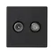 K45 TV-SAT socket 5-2400 MHz 2dB gray graphite