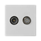 K45 TV-SAT socket 5-2400 MHz 2dB, pure white