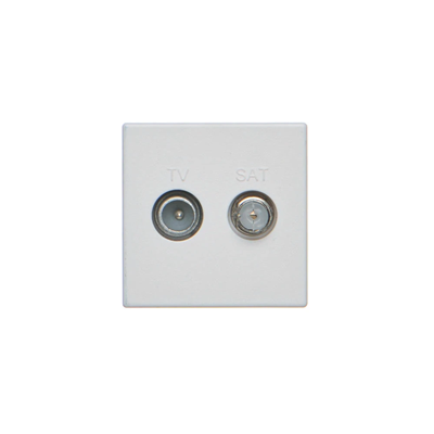K45 TV-SAT socket 5-2400 MHz 2dB, pure white