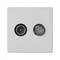 K45 TV-SAT socket 5-2400 MHz 2dB, pure white