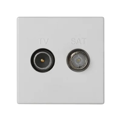K45 TV-SAT socket 5-2400 MHz 2dB, pure white