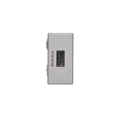 K45 USB 2.0 USB nabíječka - A 5V DC 2.1A hliníková