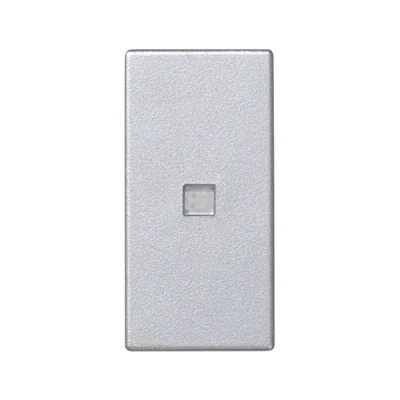K45 Wippe 45x22,5 Schließerschalter mit Hintergrundbeleuchtung, Aluminium