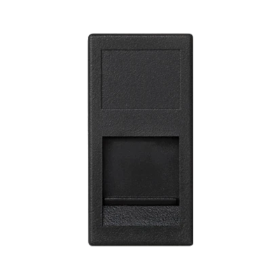 K45/2 1x RJ board with shield 22.5x45mm INFRA+ graphite gray