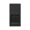 K45/2 1x RJ board with shield 22.5x45mm INFRA+ graphite gray