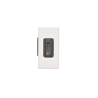 K45/2 adaptérová deska HDMI-HDMI 22, 5x45mm + vložka, čistě bílá