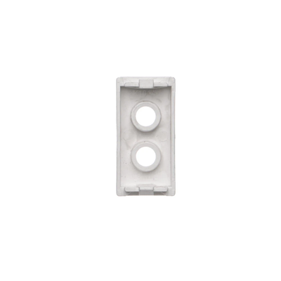 K45/2 Empty plate for 2x RCA (CINCH) connectors 22.5x45mm pure white